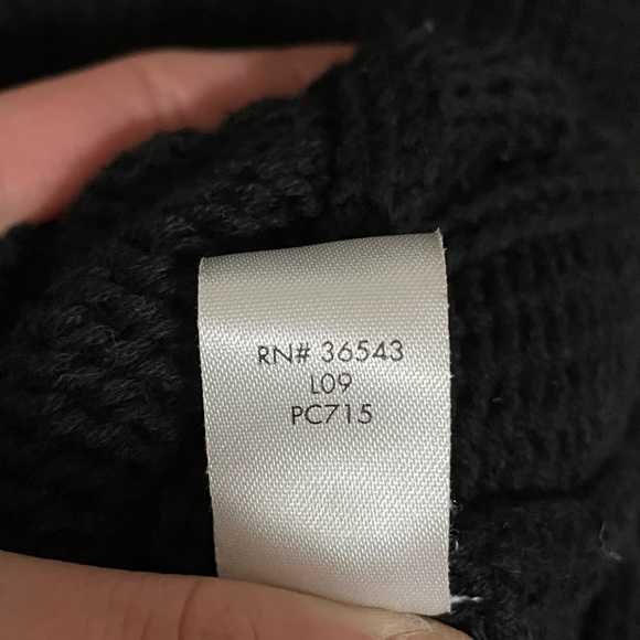 Calvin Klein | Black Rib Knit Long Sleeve Sweater - Picture 15 of 15